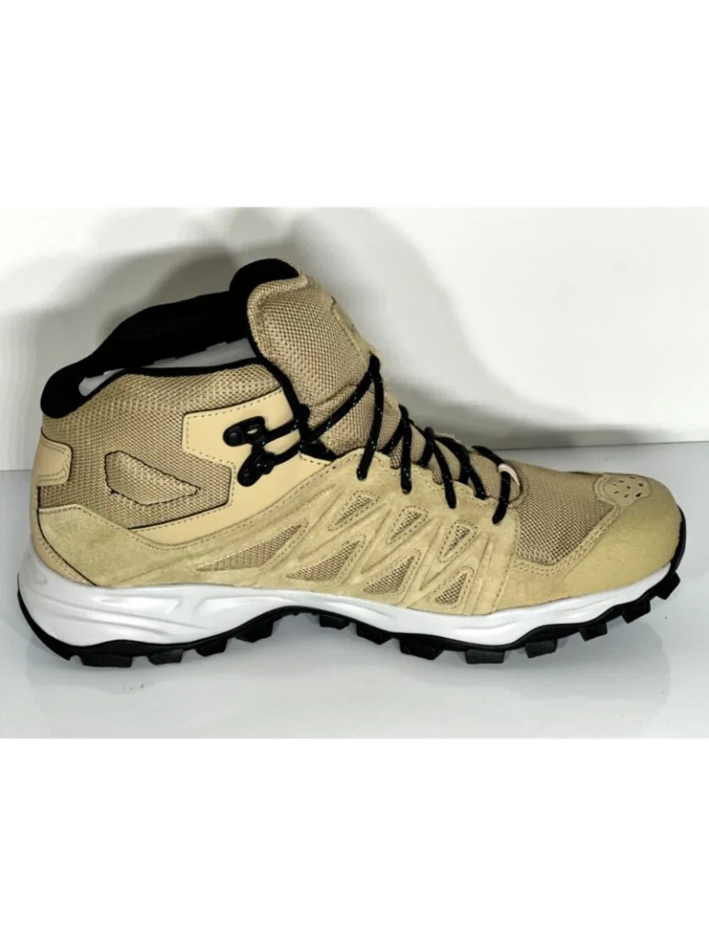 North Face Men's Size 11 Truckee Mid Hiking Boots Khaki Stone & Black - NEW